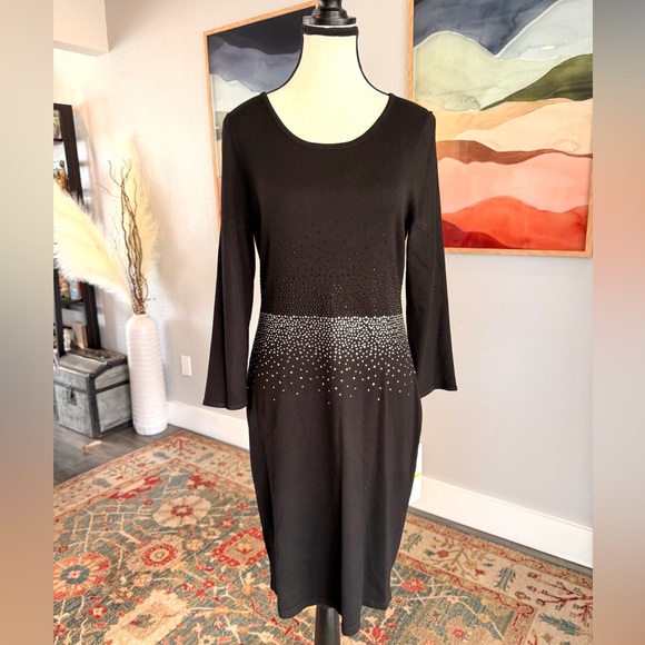 Calvin Klein Dresses & Skirts - Calvin Klein Black Dress with Silver Detailing